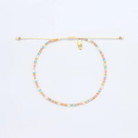 Surya Golden Beaded Anklet