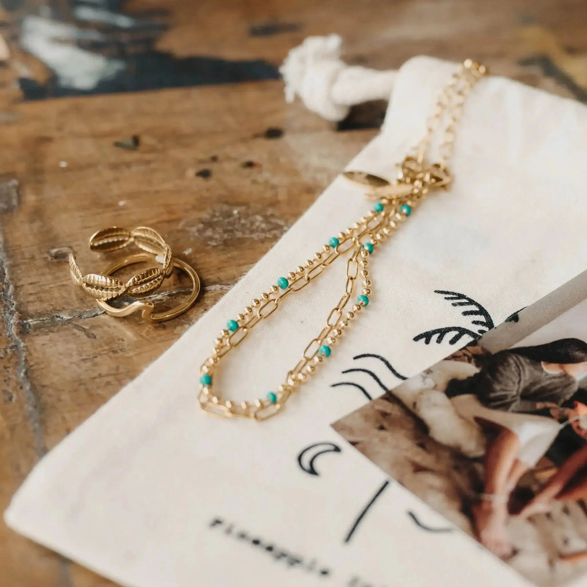 Enamel Chain Waterproof Bracelet
